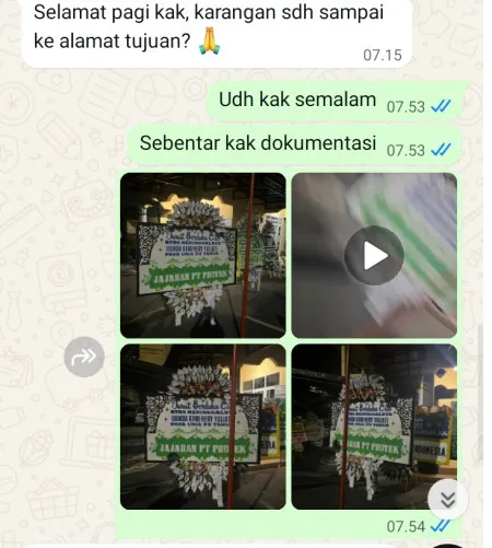 Pengiriman Papan Bunga Selamat Tegal Parang