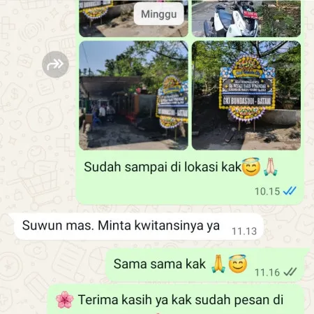 Pengiriman Papan Bunga Duka Tegal Parang